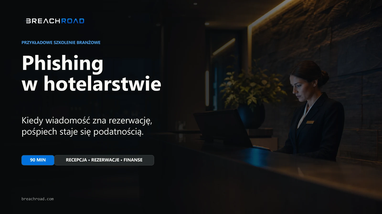 Okładka szkolenia Breachroad Phishing w hotelarstwie